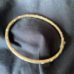 Kate Spade brushed silver etoile bangle bracelet